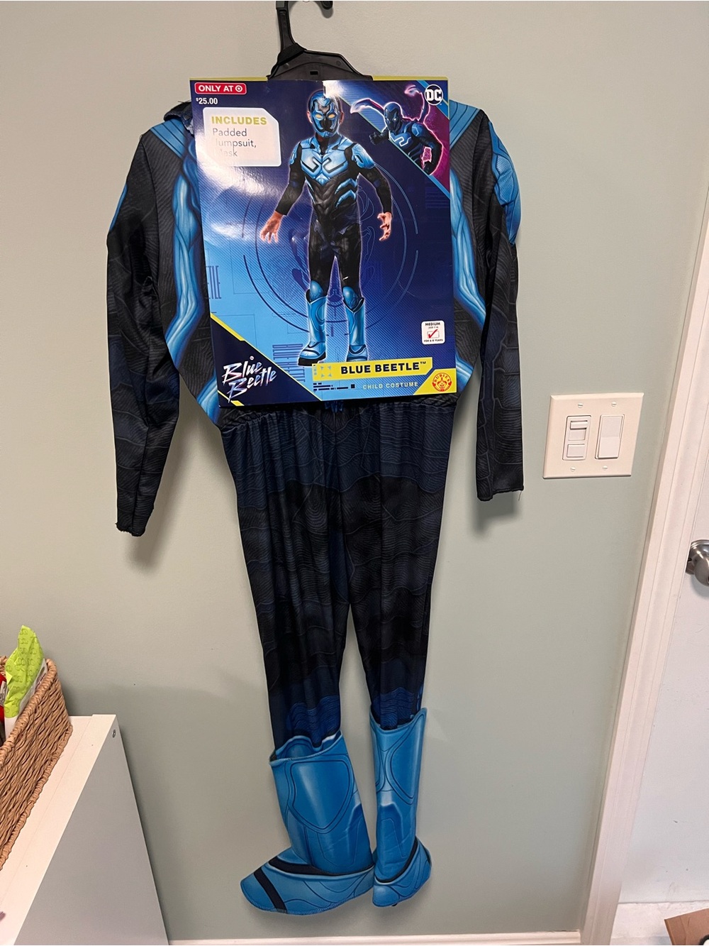 DC Blue Beetle Kids Costume in Blue and Black